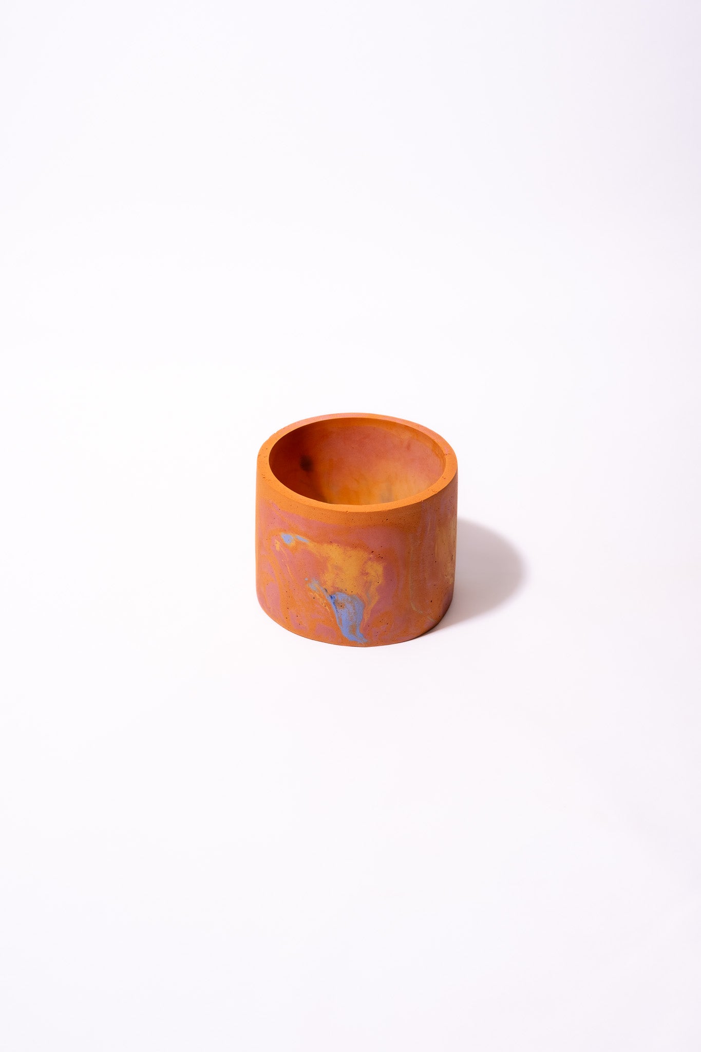 Pot Nuances de orange,jaune, rouge et bleu - BERGAME