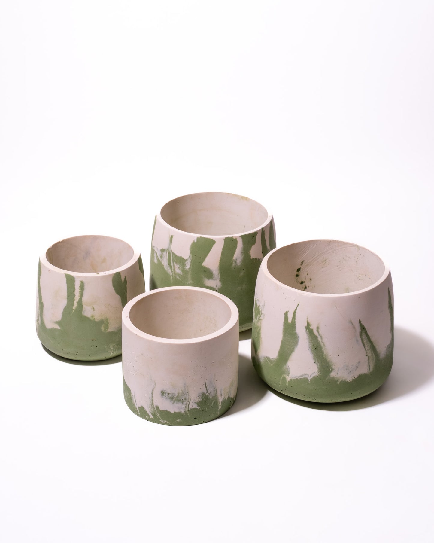 Pot Nuances de vert et blanc - BERGAME