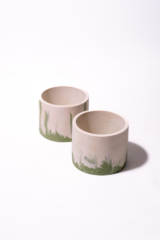Pot Nuances de blanc et vert - BERGAME