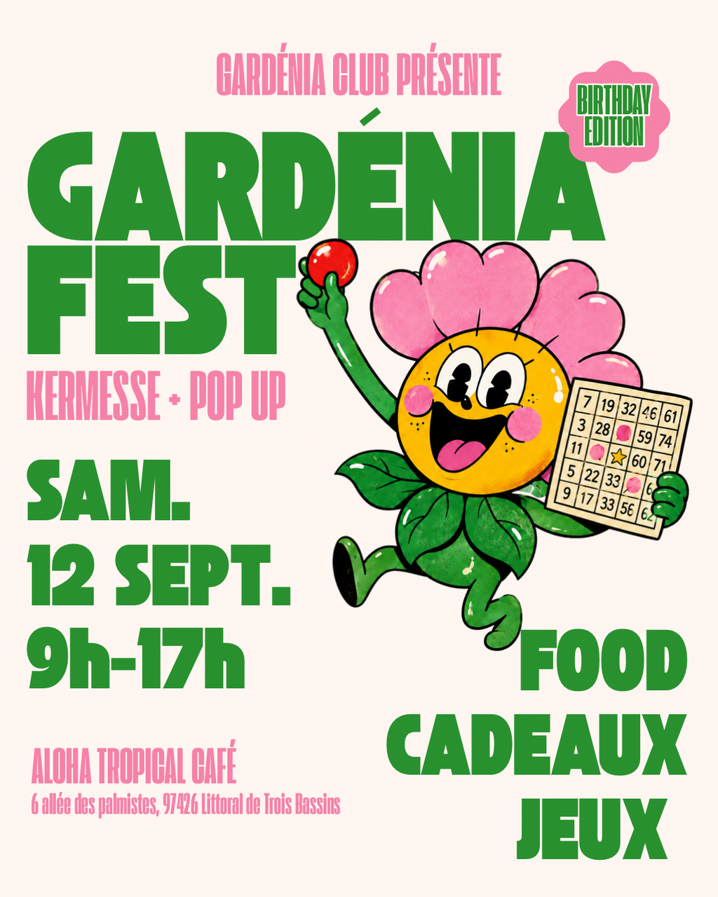 1 place pour Bingo Plantes